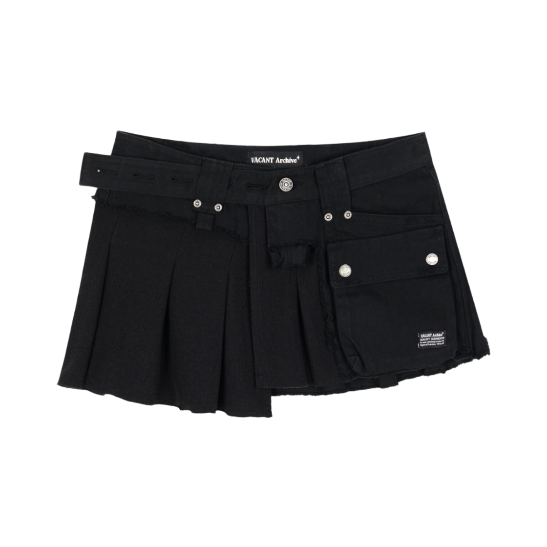 VWK61VBT006BKQQ Vacant Archive Arron Layered Skirt Belt Black