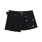 Vacant Archive Arron Layered Skirt Belt Black