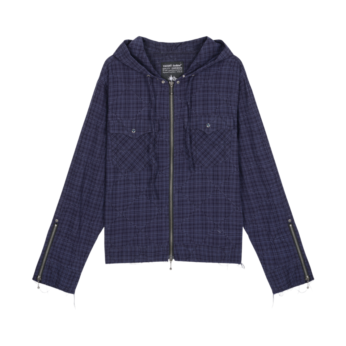 베이컨트 아카이브 마르셀 후디 셔츠 재킷 블루(Vacant Archive Marcel Hoodie Shirts Jacket Blue)