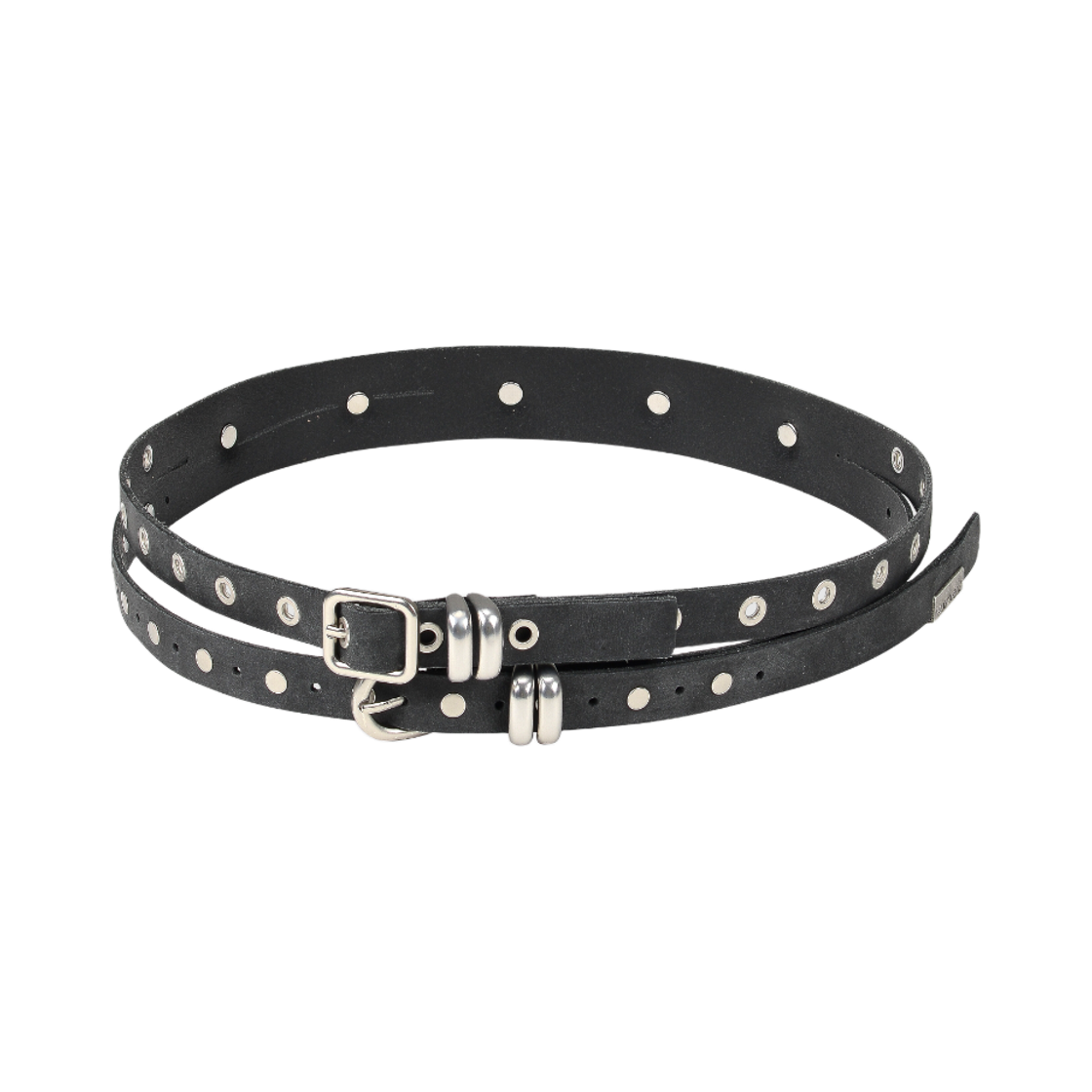 베이컨트 아카이브 지지 스키니 더블 벨트 블랙(Vacant Archive Gigi Skinny Double Belt Black)
