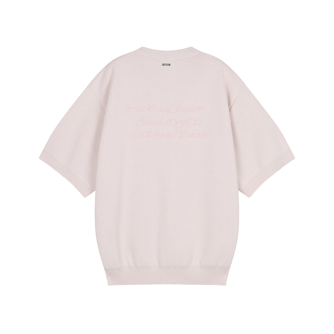 지오송지오 셈블런스 슬로건 카라리스 가디건 라이트핑크 ZI2KT885LP(ZIOSONGZIO SEMBLANCE Slogan Collarless Cardigan Light Pink) - 2