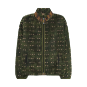 Kapital Fleece Zip Blouson with Irises Khaki