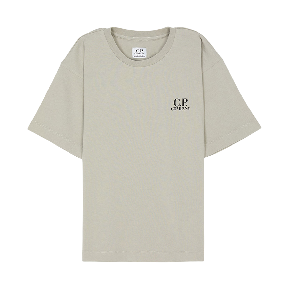 CUM00WLAA1760069 (Kids) C.P. Company Short Sleeve T-Shirt Gray Beige - 26SS