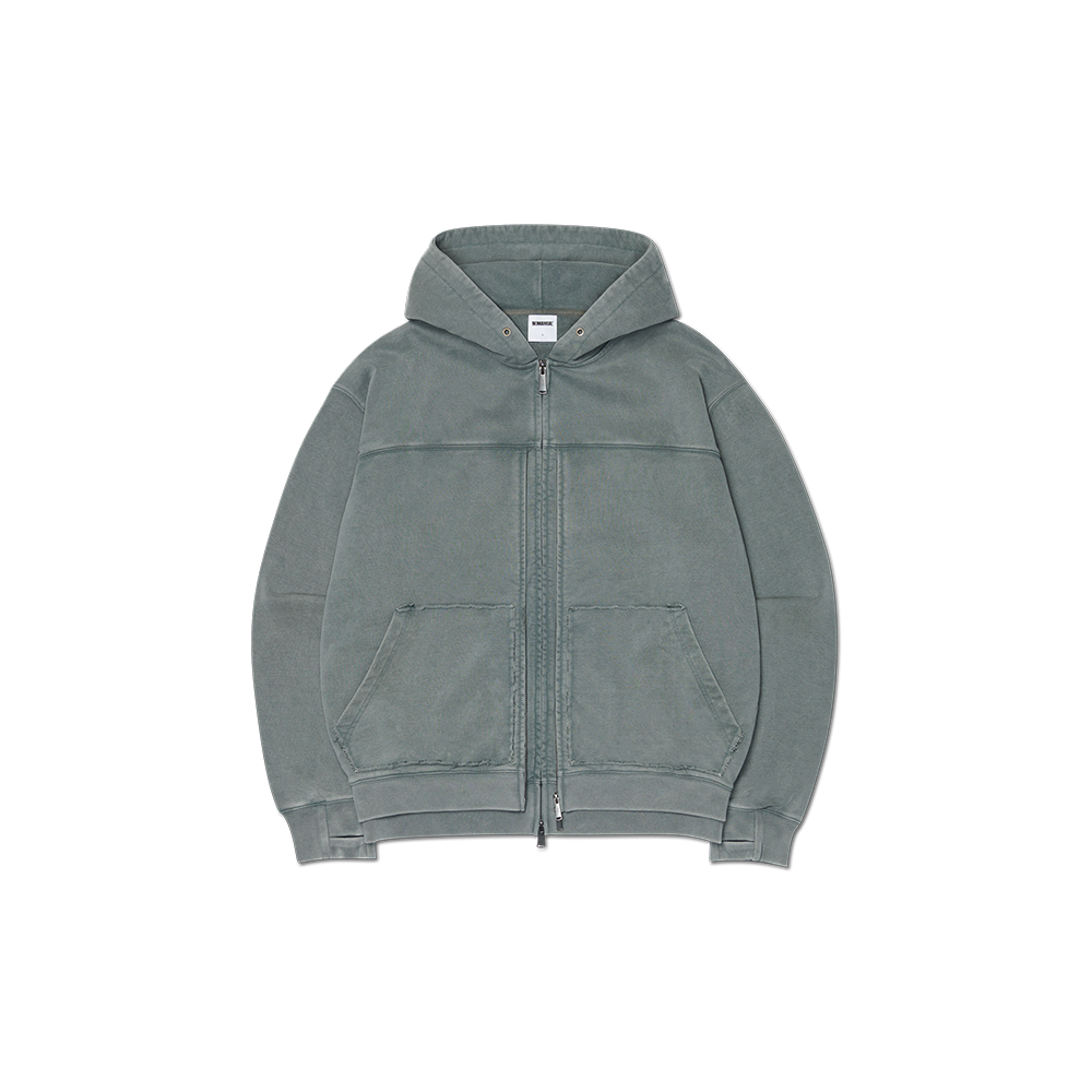 NMSS62HD02WGY NOMANUAL R.P Layer Hooded Zip-Up Washed Gray