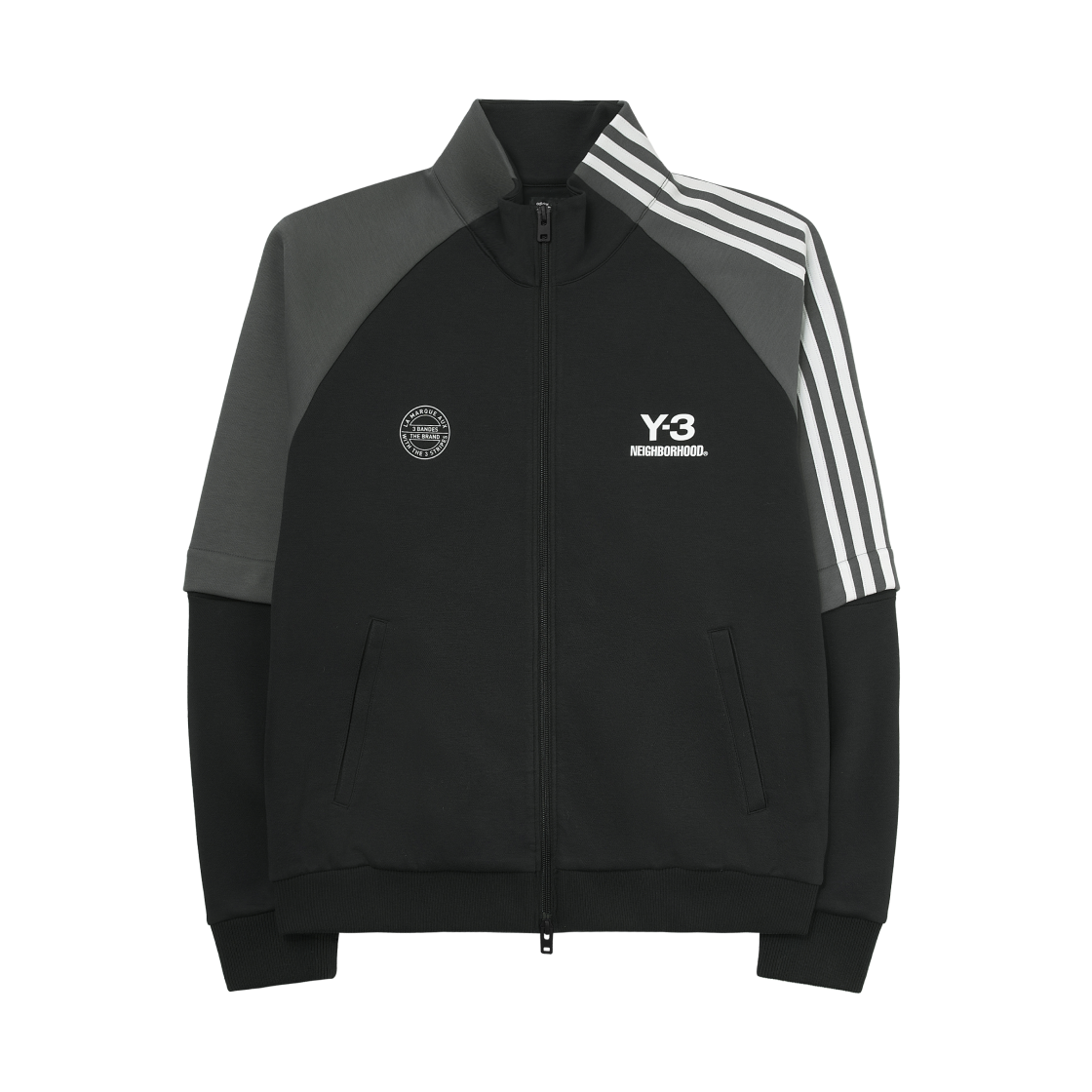 Y-3 x ๋ค์ด๋ฒํ๋ ํธ๋ ํ ๋ธ๋(Y-3 x Neighborhood Track Top Black)