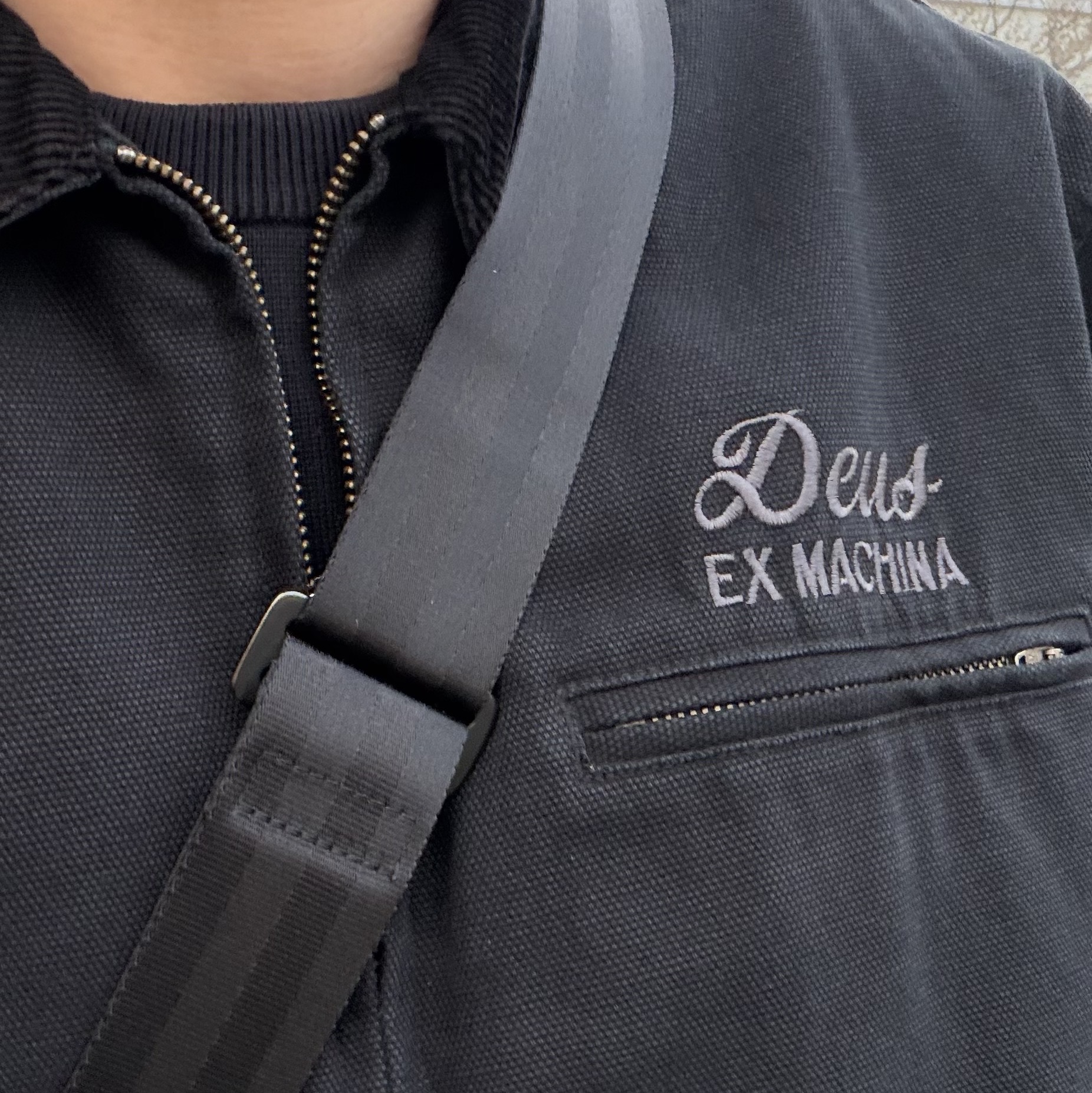 Deus Ex Machina Address Workwear Jacket Black 착용 스타일