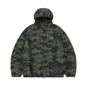 SLOW RECORD HOUSE Ripstop Camo Windbreaker Khaki