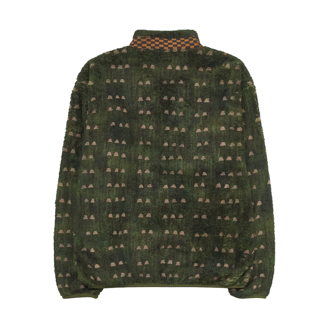 캐피탈 아이리스 플리스 집 블루종 카키(Kapital Fleece Zip Blouson with Irises Khaki) - 2