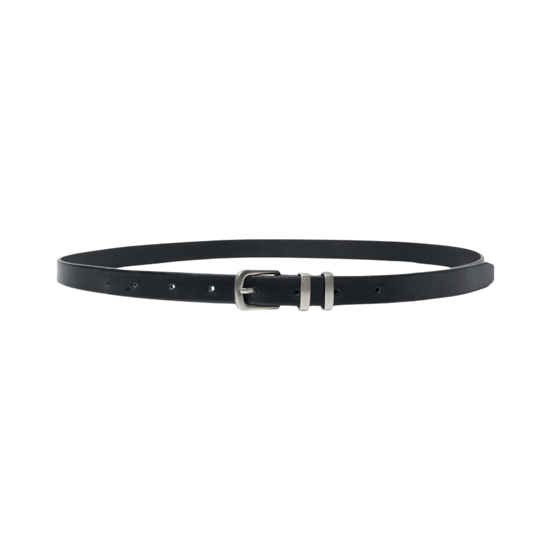 알렌느 슬림 레더 벨트 블랙(Haleine Slim Leather Belt Black (XA101))