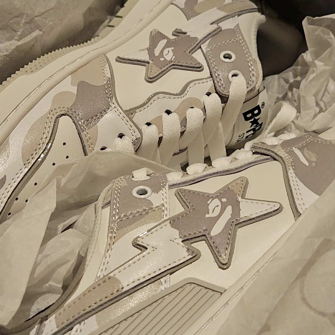 BAPE Sk8 Sta #2 White 착용 스타일 - 3