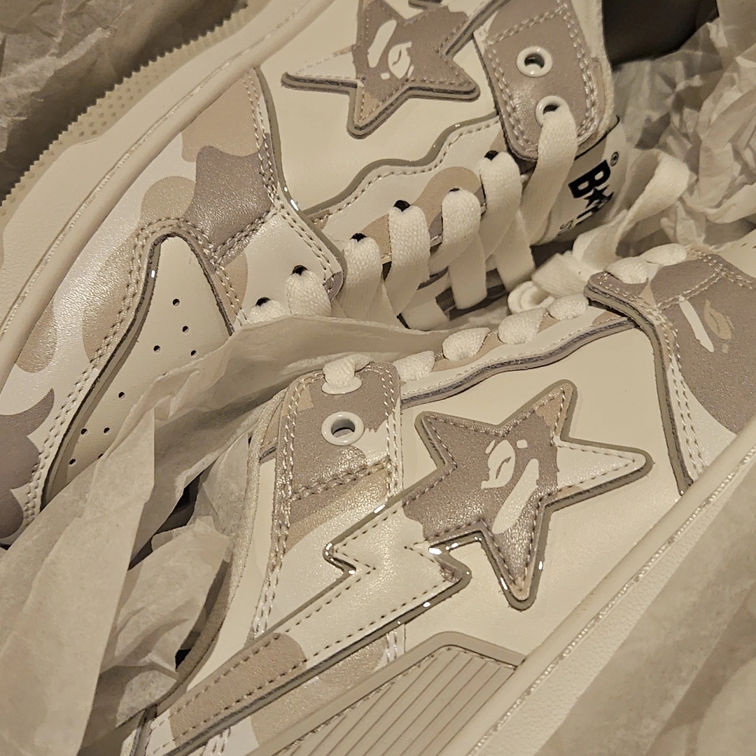BAPE Sk8 Sta #2 White 착용 스타일 - 2