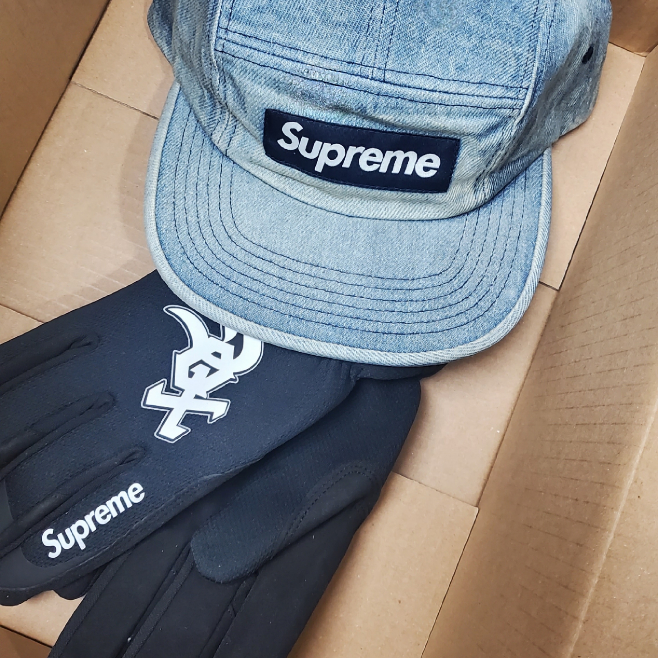 슈프림 x 메카닉스 패스트핏 MLB 팀 글러브 블랙 - 25FW | Supreme | KREAM