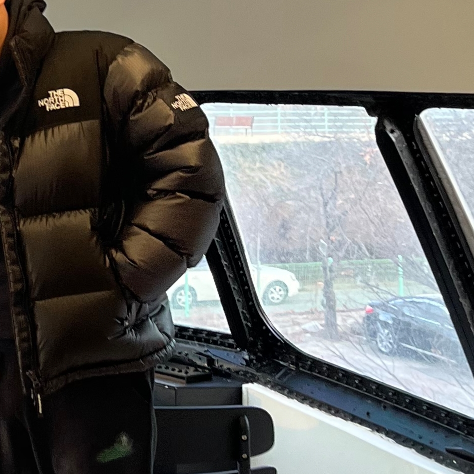 The North Face White Label Novelty Nuptse RDS Down Jacket Black 착용 스타일
