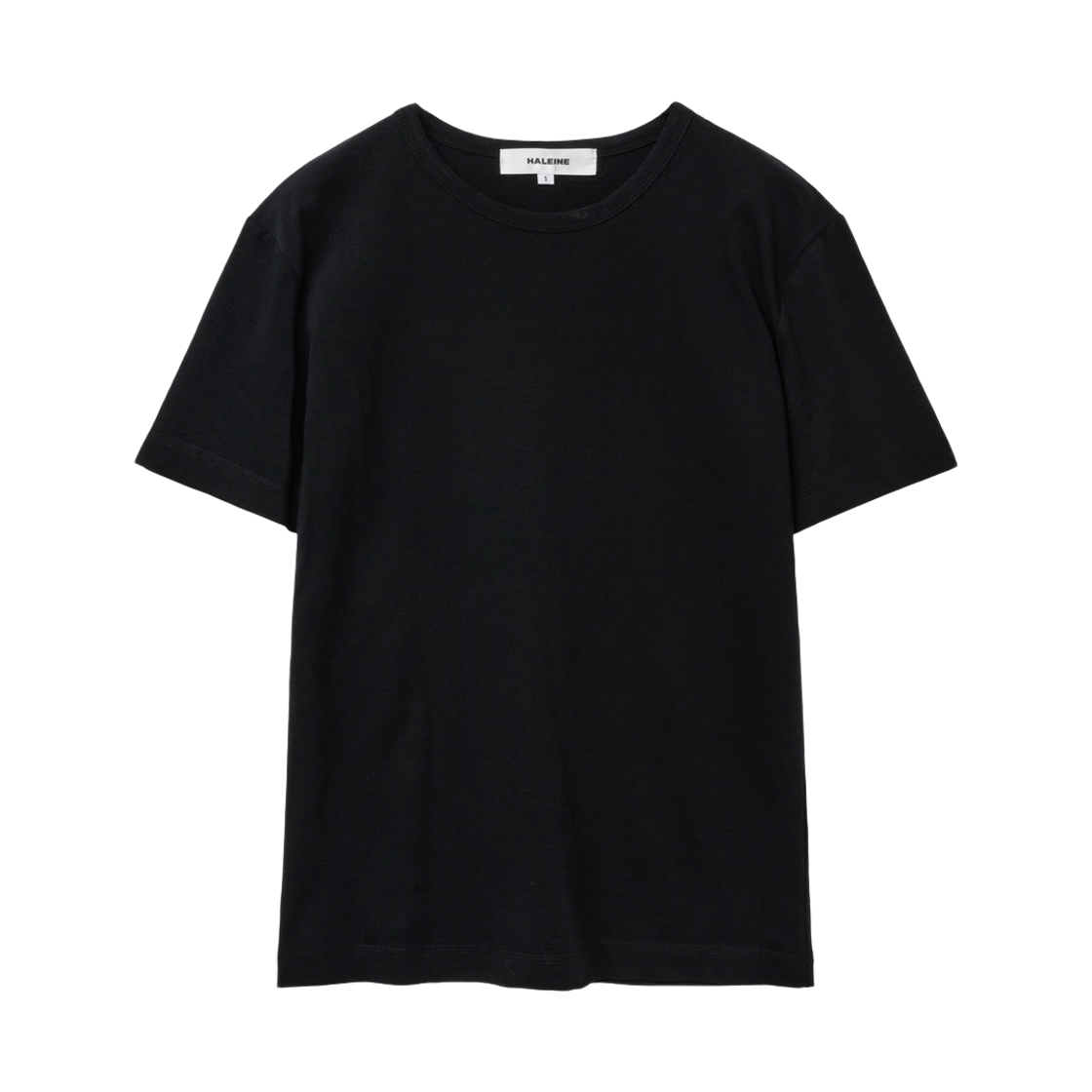 알렌느 슬림 크루넥 티셔츠 블랙(Haleine Slim Crew Neck T-Shirt Black (XT116))