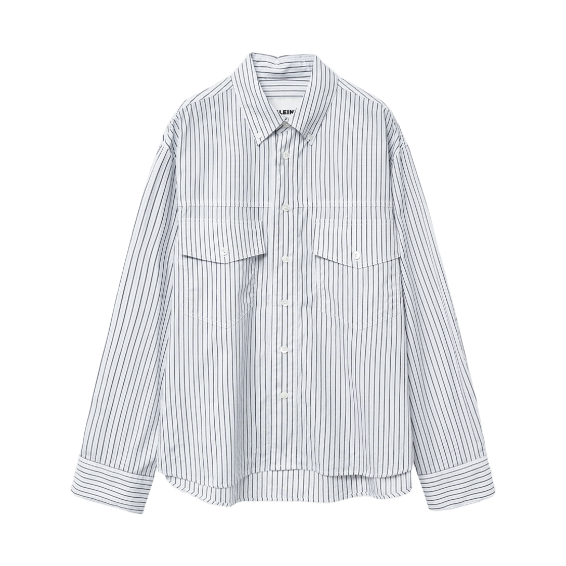 알렌느 릴렉스 스트라이프 셔츠 화이트(Haleine Relaxed Stripe Shirt White (XT102))