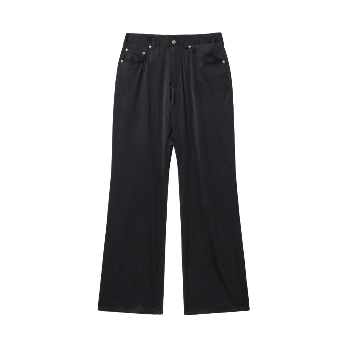 알렌느 프루이드 부츠컷 팬츠 블랙(Haleine Fluid Bootcut Pants Black (XB108))
