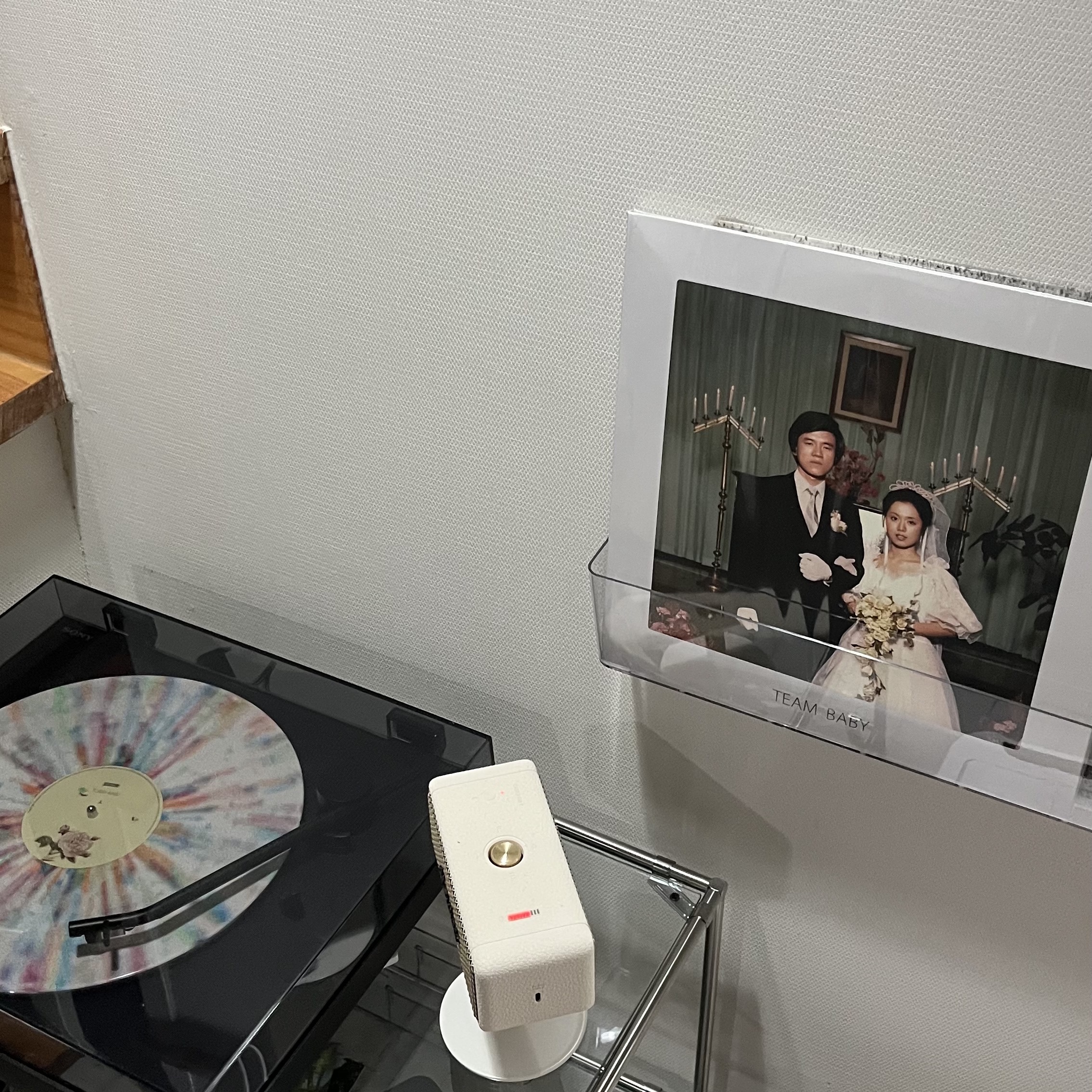 The Black Skirts 3rd Album Part 1 Team Baby LP Splatter Color 착용 스타일 - 2