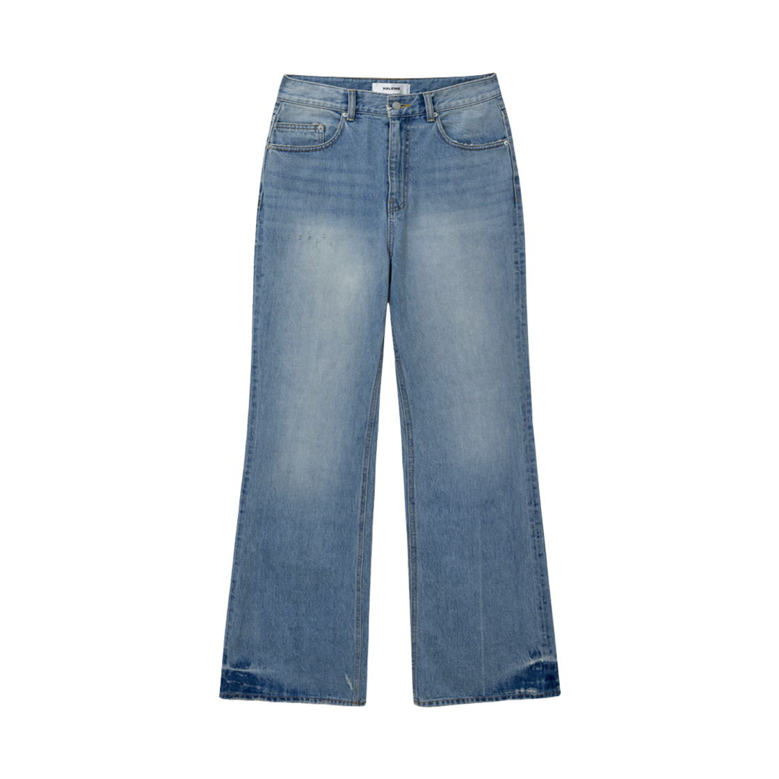 알렌느 릴렉스드 세미 와이드 부츠컷 라이트 블루(Haleine Relaxed Bootcut Washed Jean Light Blue (XB111))
