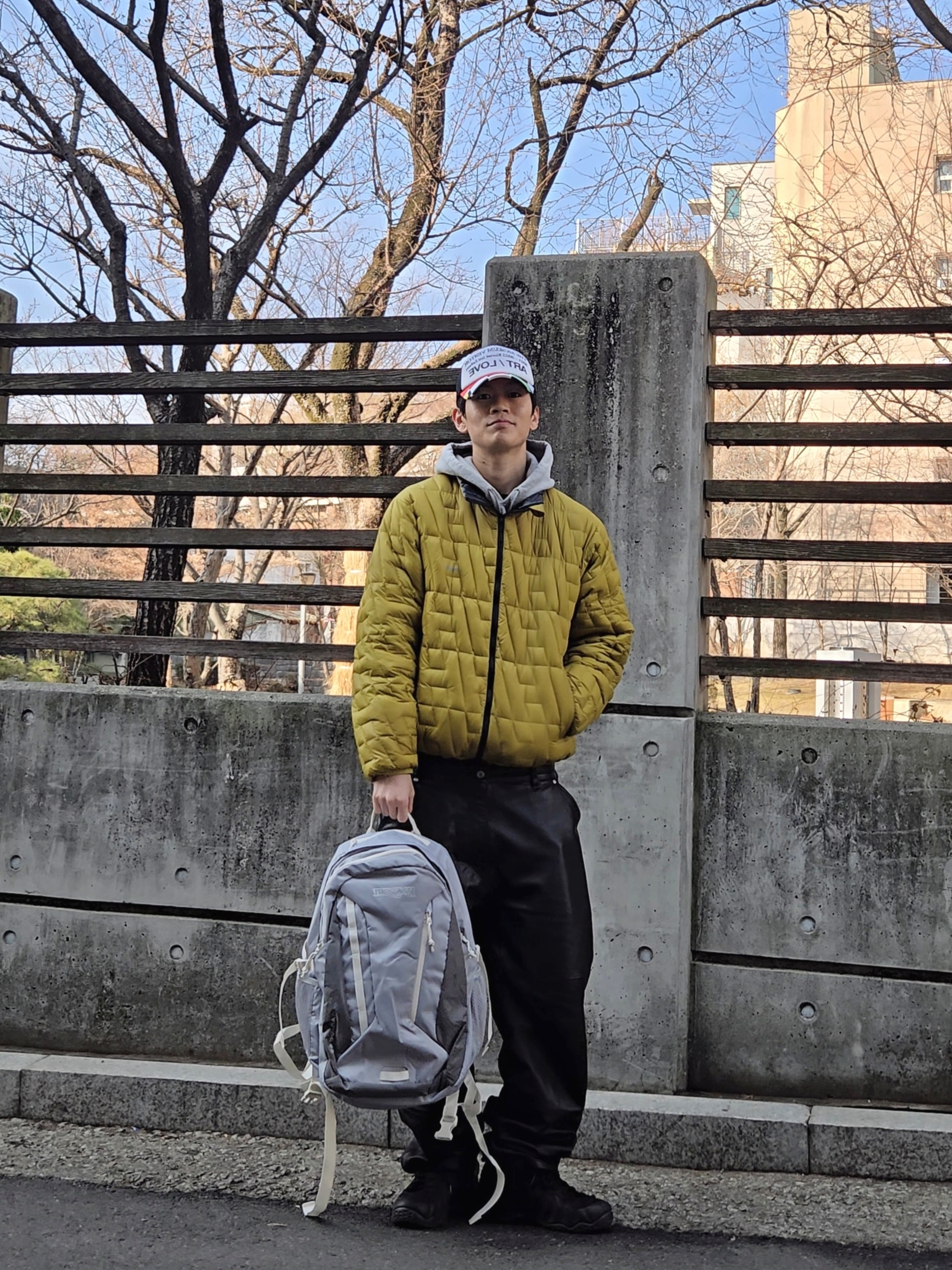 Nike Air Foamposite One Black Anthracite, Jansport Agave Backpack Black 착용 스타일 - 1