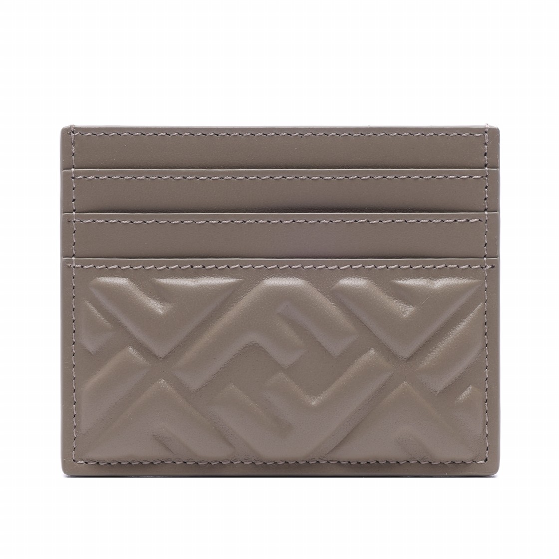 [25% 쿠폰] 펜디 바게트 나파 레더 플랫 카드 케이스 도브 그레이([25% 쿠폰] Fendi Baguette Nappa Leateher Flat Card Case Dove Grey) - 4