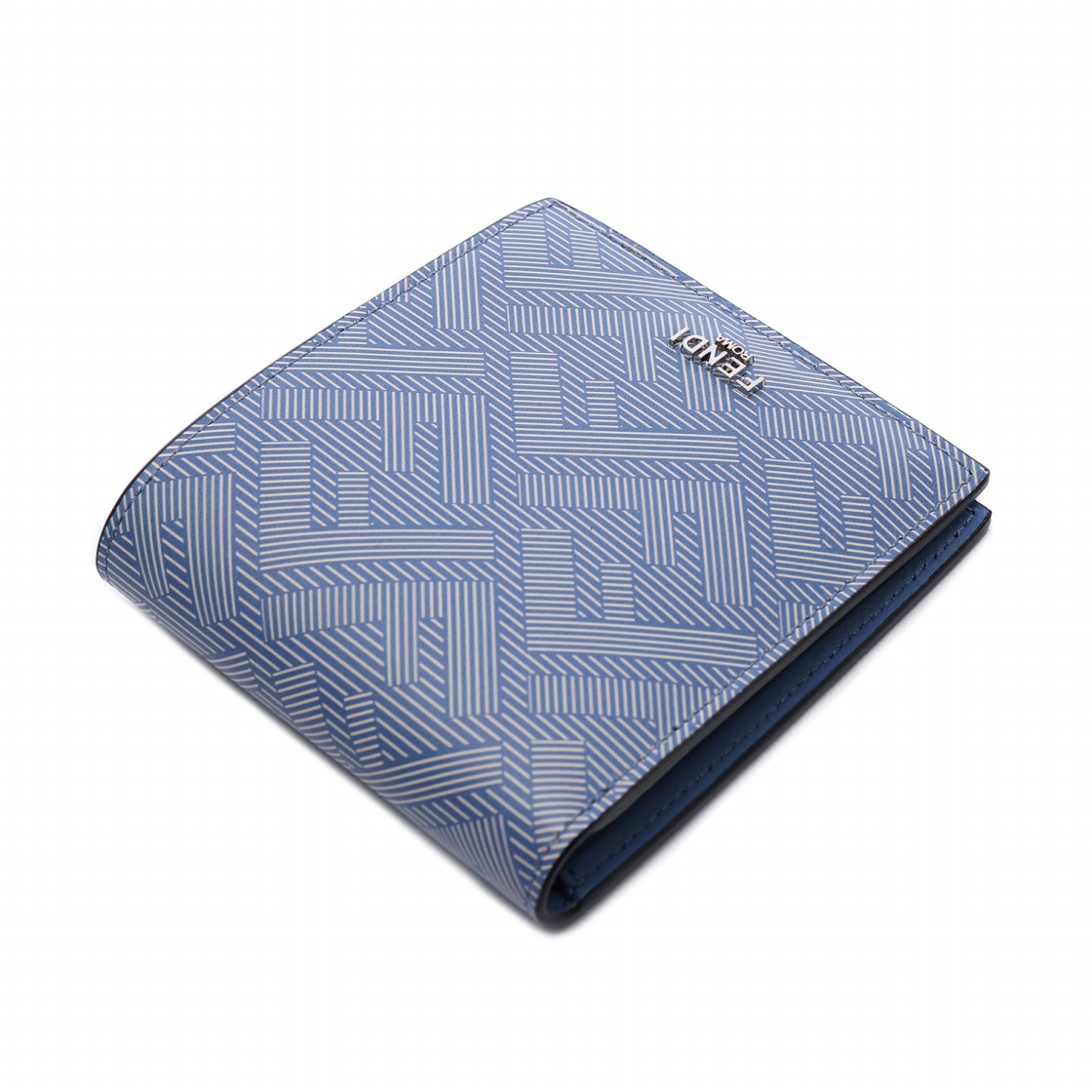 [25% 쿠폰] 펜디 쉐도우 레더 월렛 세룰리언 블루([25% 쿠폰] Fendi Shadow Leather Wallet Cerulean Blue) - 5