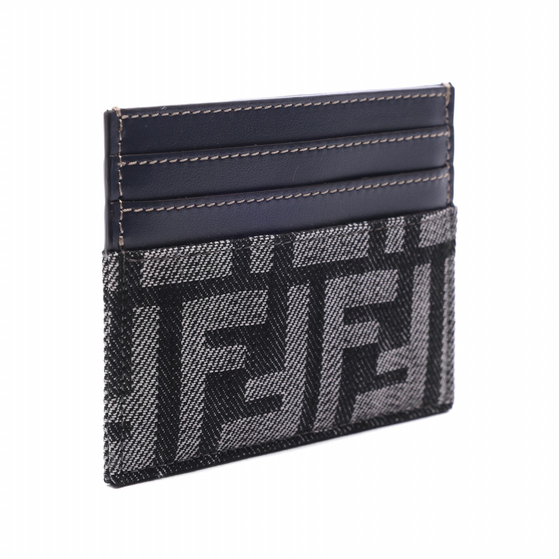 [25% 쿠폰] 펜디 바게트 카드 케이스 다크 블루([25% 쿠폰] Fendi Baguette Card Case Dark Blue) - 3
