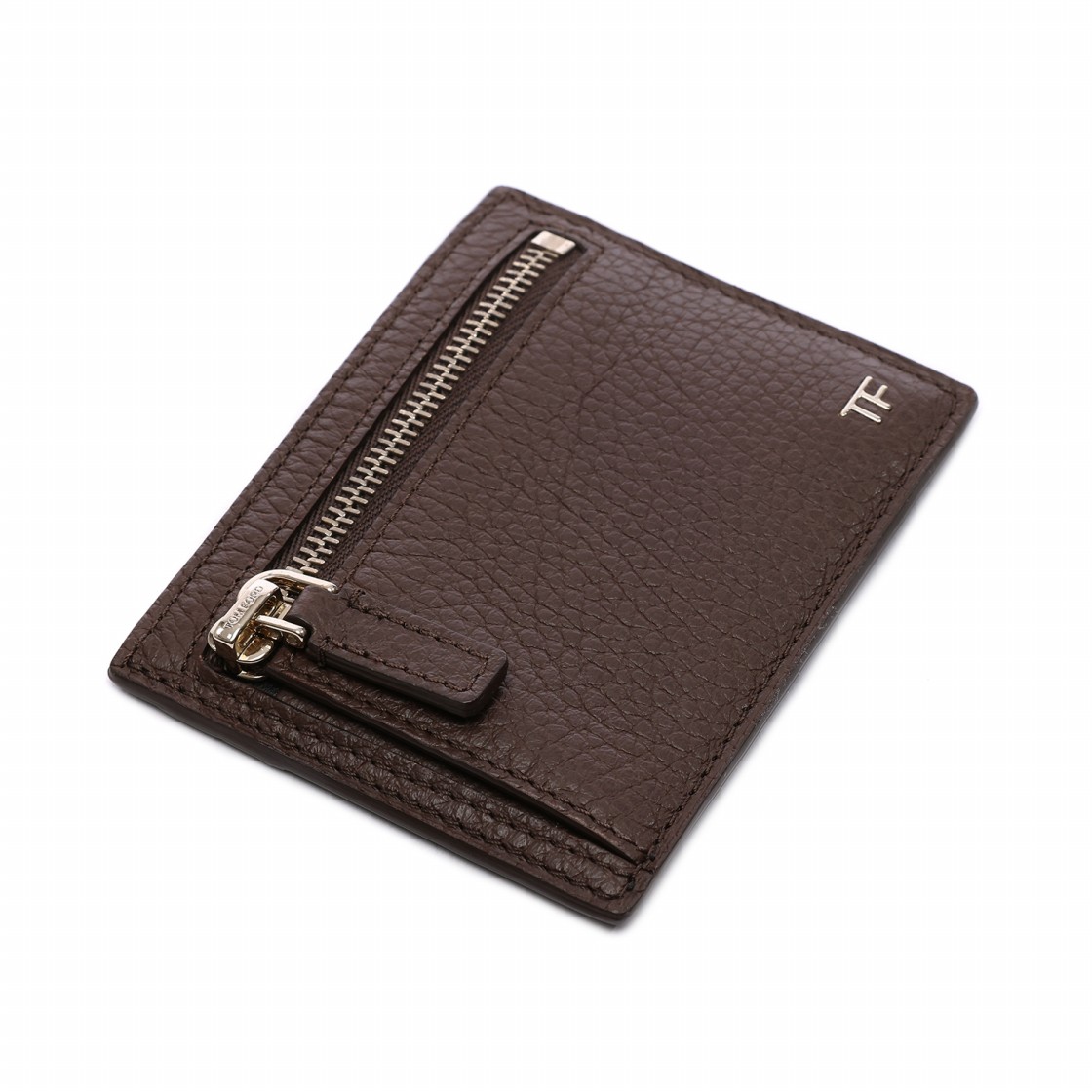 [25% 쿠폰] 톰포드 TF 로고 카드 홀더 다크 브라운([25% 쿠폰] Tom Ford TF Logo Card Holder Dark Brown) - 5