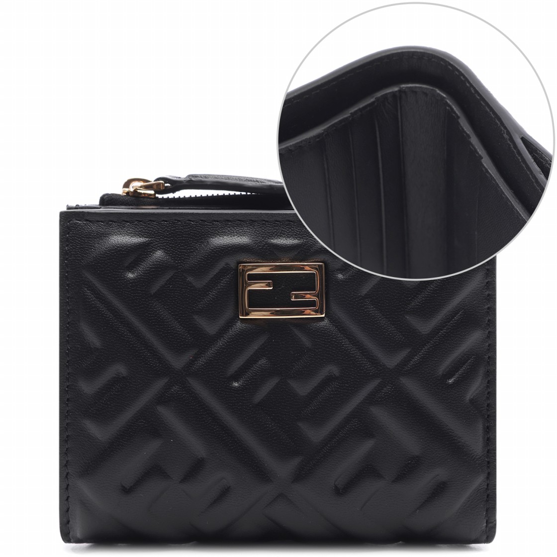 [25% 쿠폰] 펜디 슬림 바게트 월렛 스몰 블랙([25% 쿠폰] Fendi Slim Baguette Wallet Small Black) - 2