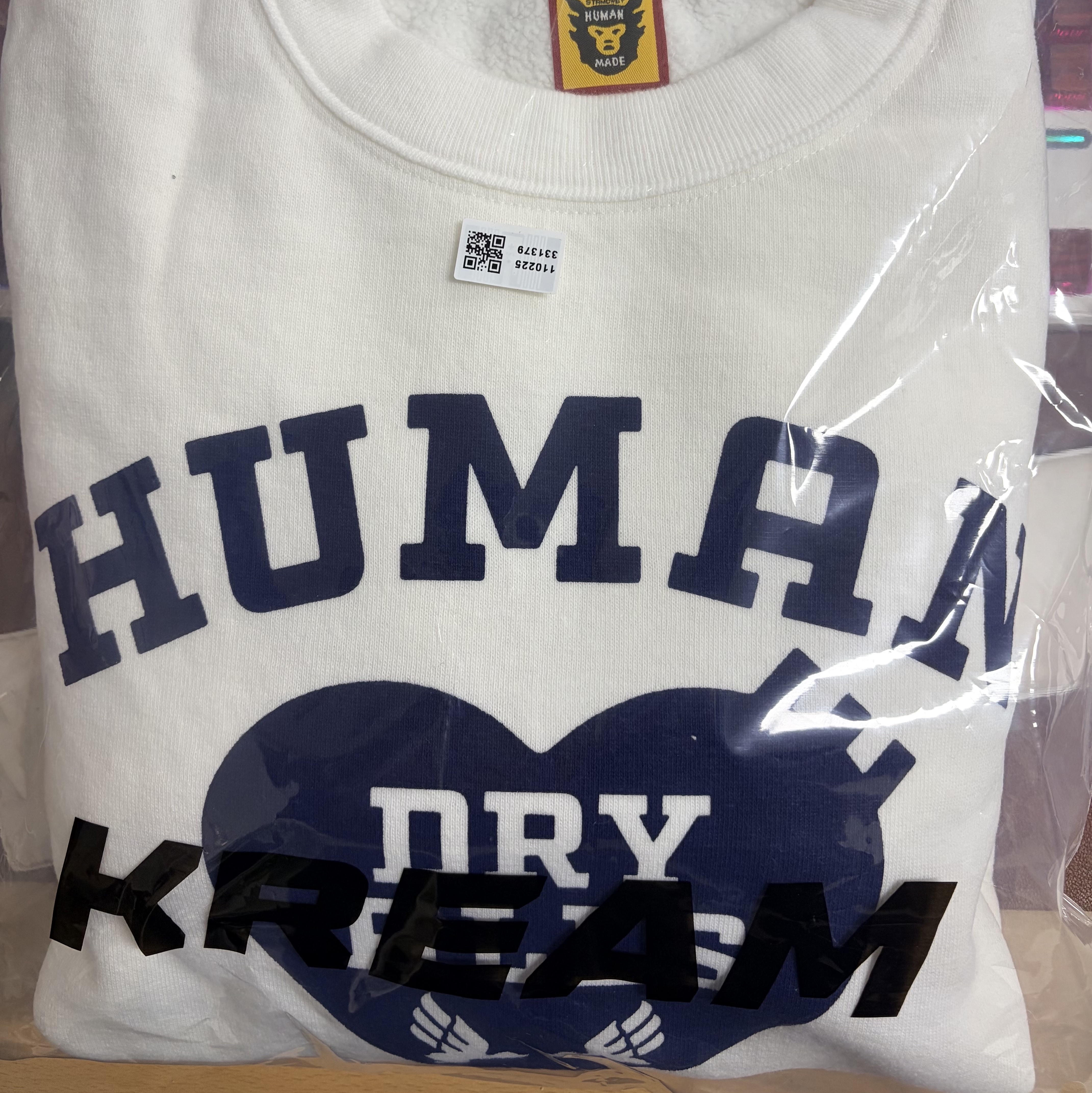 Human Made Military Sweatshirt White 착용 스타일