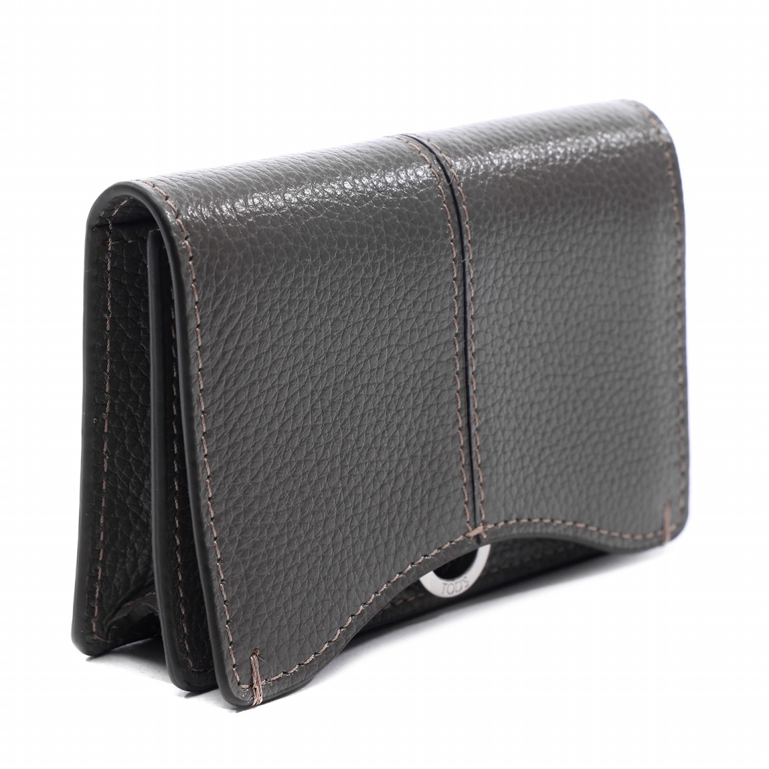 [25% 쿠폰] 토즈 레더 비지니스 카드 케이스 그레이([25% 쿠폰] Tod's Leather Business Card Case Grey) - 3
