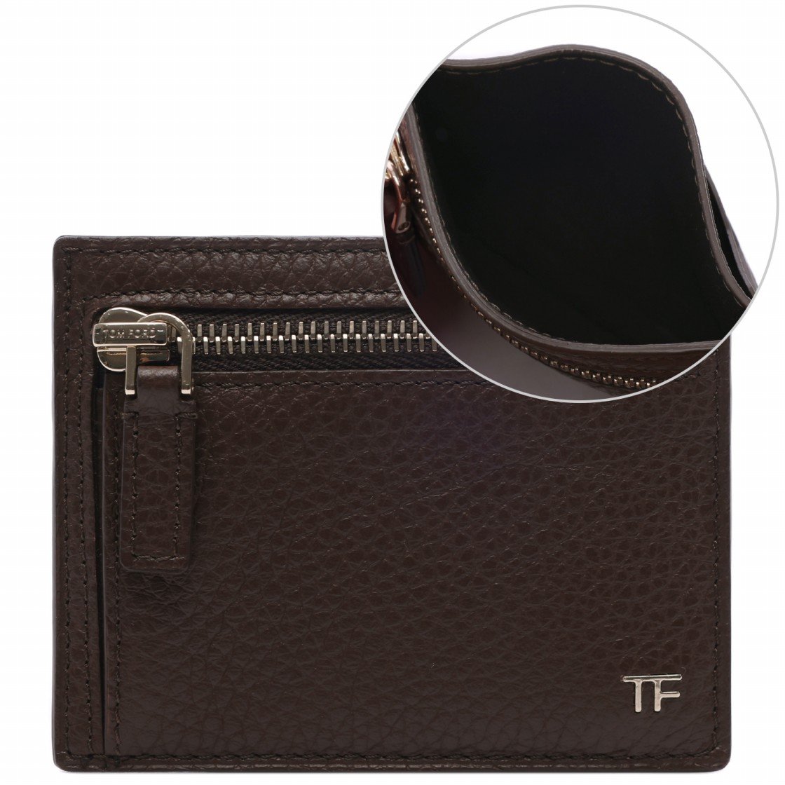 [25% 쿠폰] 톰포드 TF 로고 카드 홀더 다크 브라운([25% 쿠폰] Tom Ford TF Logo Card Holder Dark Brown) - 2