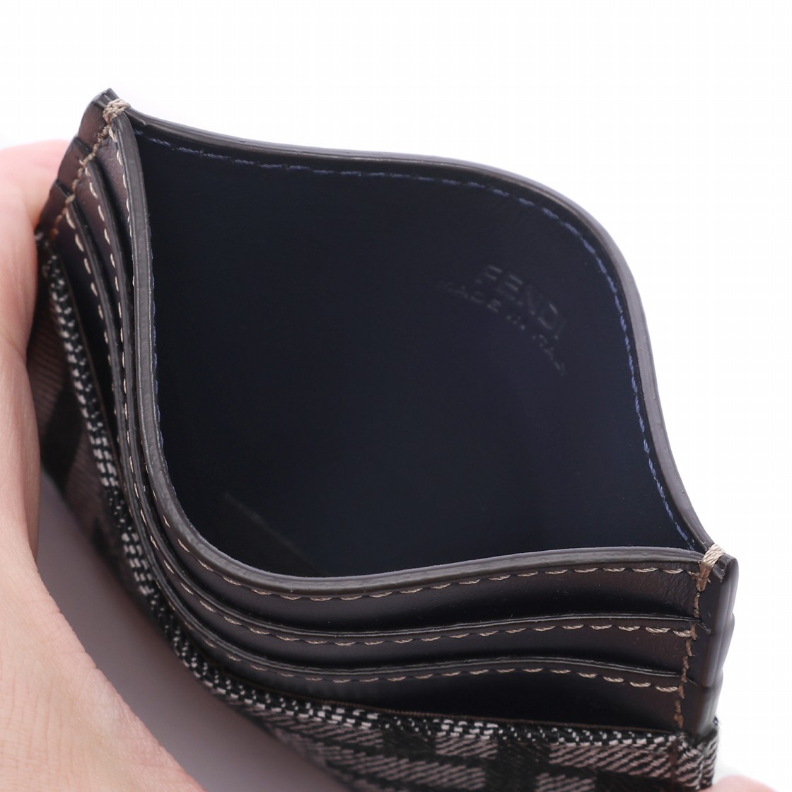 [25% 쿠폰] 펜디 바게트 카드 케이스 다크 블루([25% 쿠폰] Fendi Baguette Card Case Dark Blue) - 6