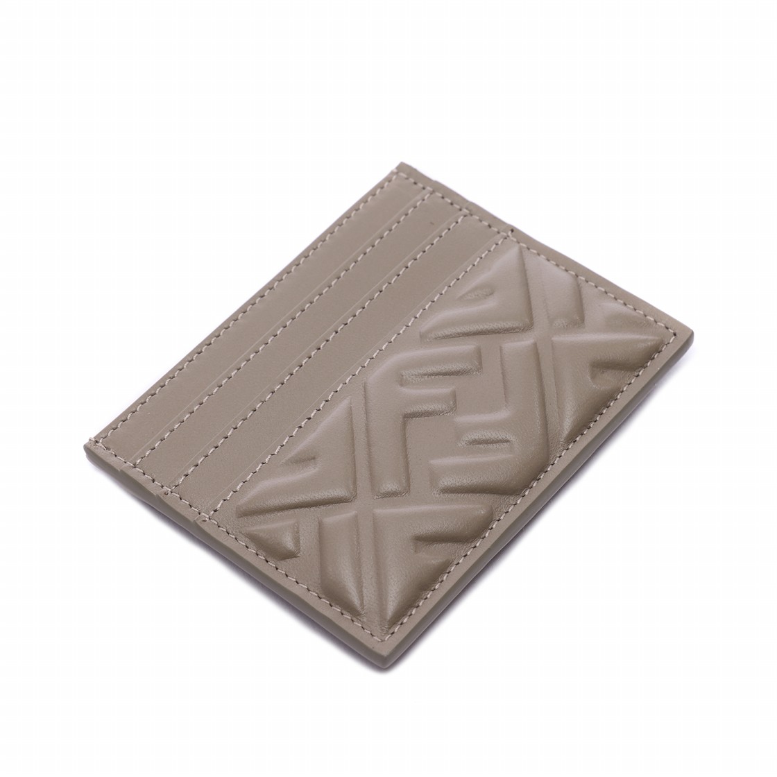 [25% 쿠폰] 펜디 바게트 나파 레더 플랫 카드 케이스 도브 그레이([25% 쿠폰] Fendi Baguette Nappa Leateher Flat Card Case Dove Grey) - 5