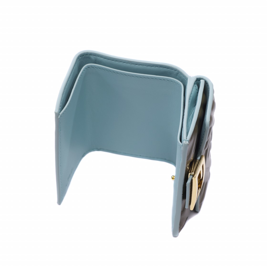[25% 쿠폰] 펜디 바게트 마이크로 트라이폴드 레더 월렛 그린([25% 쿠폰] Fendi Baguette Micro Trifold Leather Wallet Green) - 6