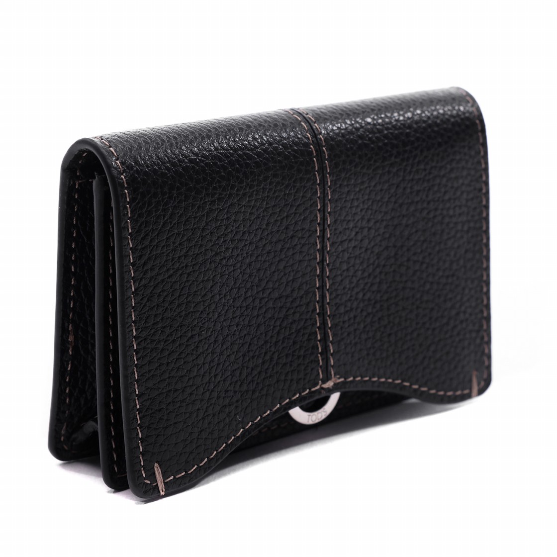 [25% 쿠폰] 토즈 레더 비지니스 카드 케이스 블랙([25% 쿠폰] Tod's Leather Business Card Case Black) - 3