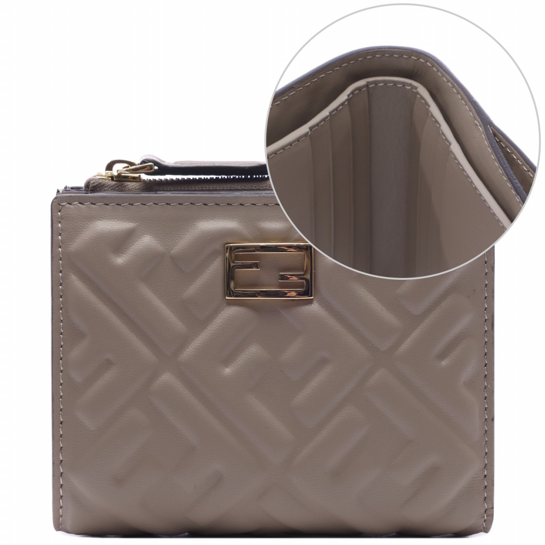[25% 쿠폰] 펜디 슬림 바게트 스몰 월렛 그레이([25% 쿠폰] Fendi Slim Baguette Small Wallet Grey) - 2
