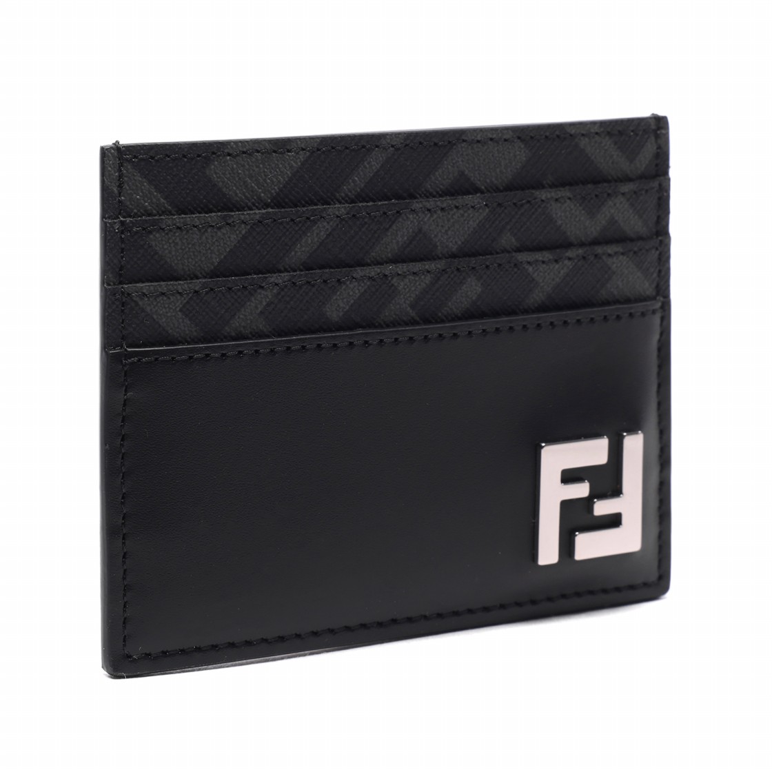 [25% 쿠폰] 펜디 FF 스퀘어 카드 홀더 블랙([25% 쿠폰] Fendi FF Squared Card Holder Black) - 3