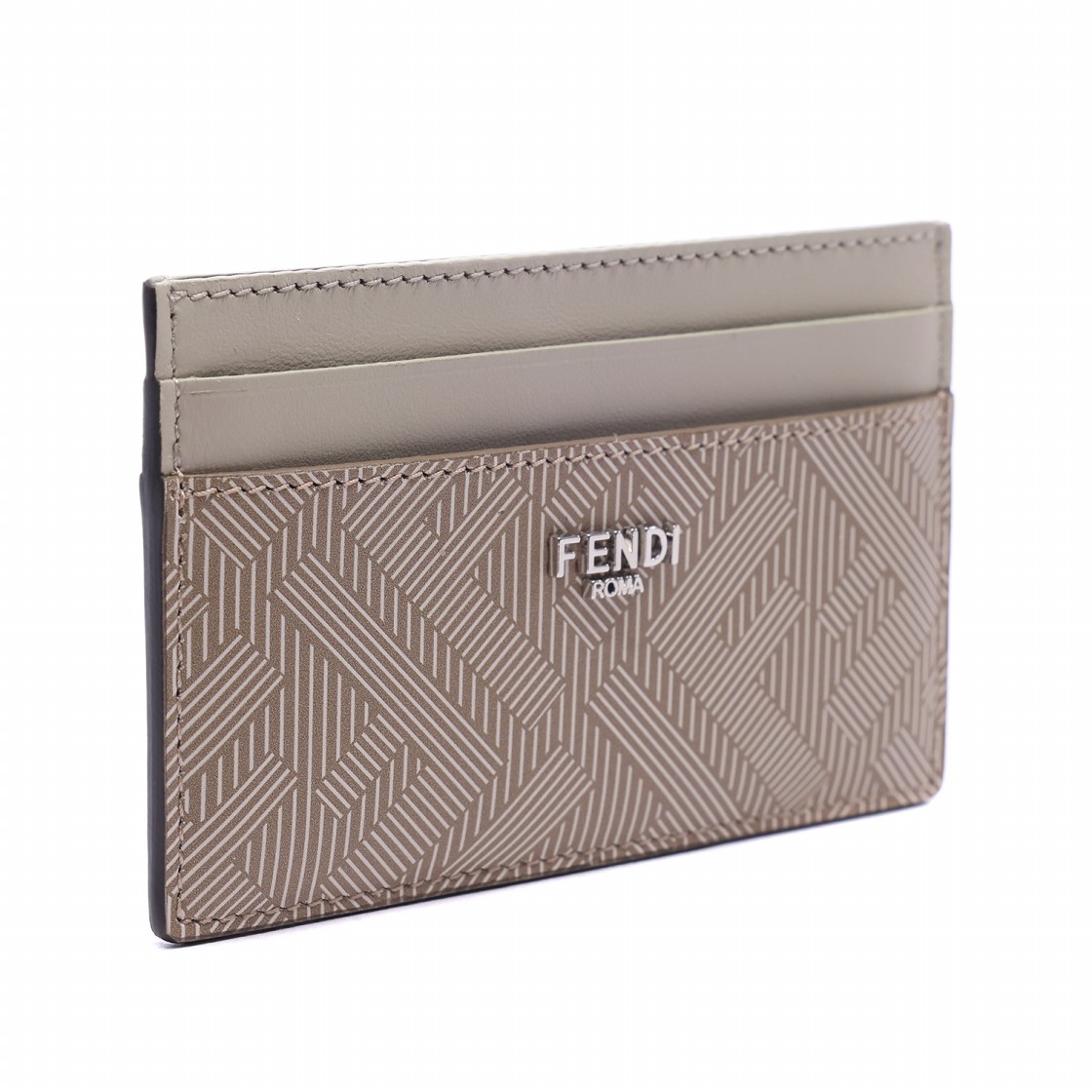 [25% 쿠폰] 펜디 쉐도우 레더 카드 홀더 베이지([25% 쿠폰] Fendi Shadow Leather Card Holder Beige) - 3