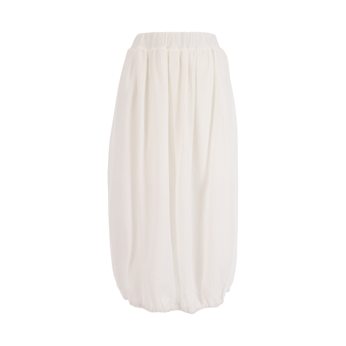 사유 시어서커 벌룬 롱 스커트 화이트(sayuu Seersucker Balloon Long Skirt White)