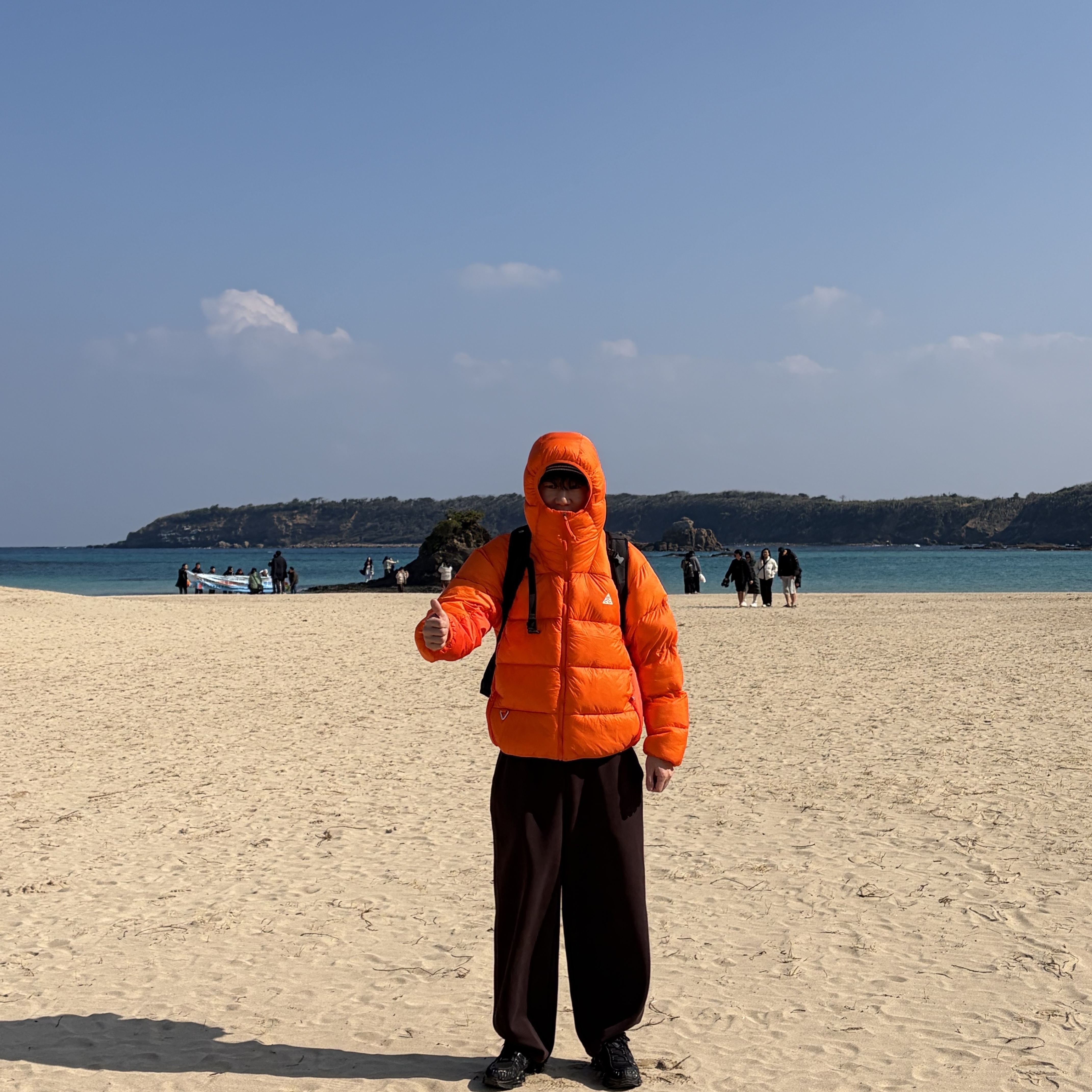 Nike ACG Therma-Fit ADV Lunar Lake Puffer Jacket Safety Orange - Asia, Nike Shox TL Black Metallic Hematite 착용 스타일 - 3