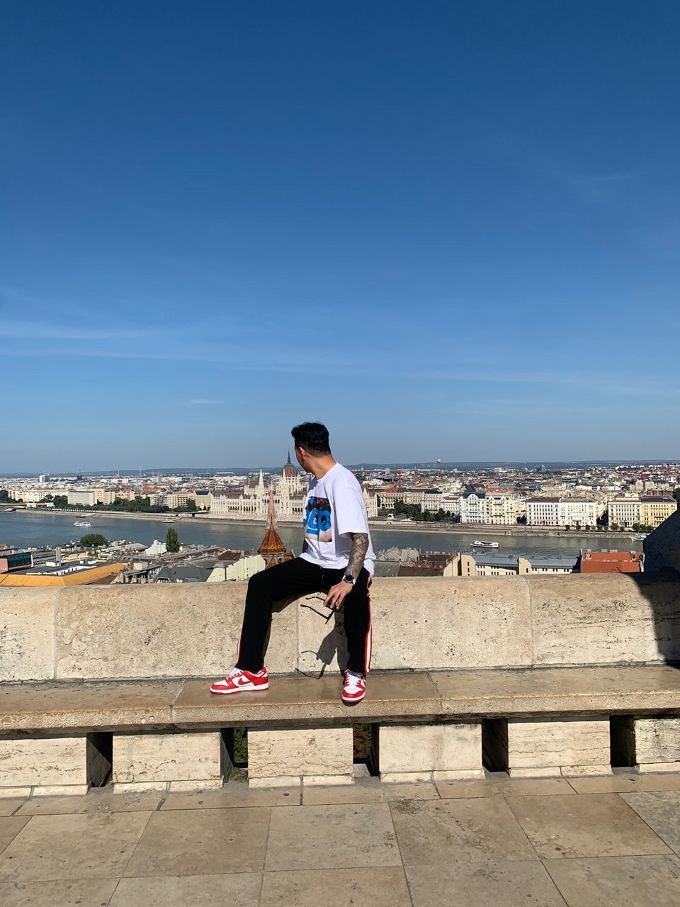 Supreme x Undercover Face T-Shirt White - 23SS, Nike Dunk Low SP White and University Red 2023 착용 스타일 - 4