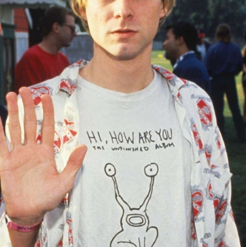 Thisisneverthat x Daniel Johnston Frog T-Shirt White 착용 스타일 - 1