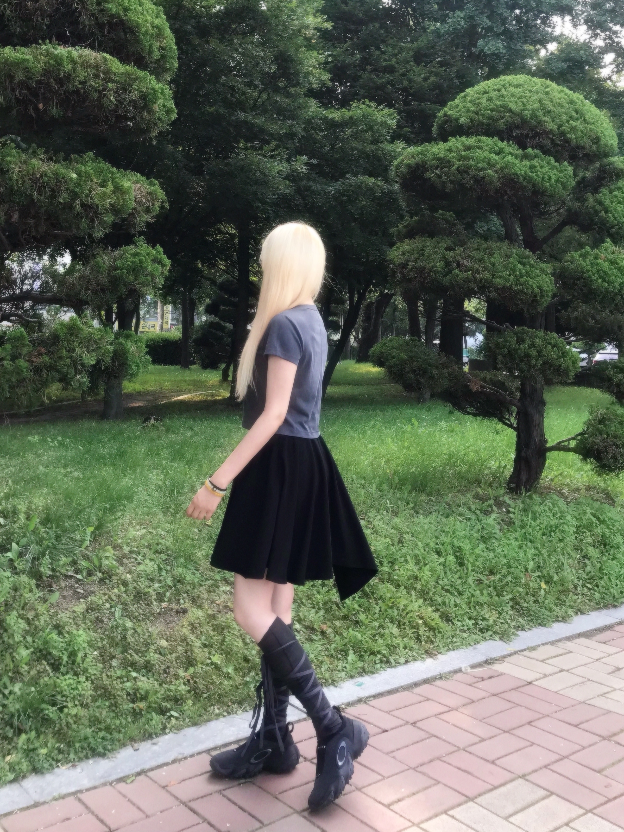 Oakley Edge Icon Blackout, (W) Hysteric Glamour Hysteric On Skull Pick Bracelet Silver 착용 스타일 - 2