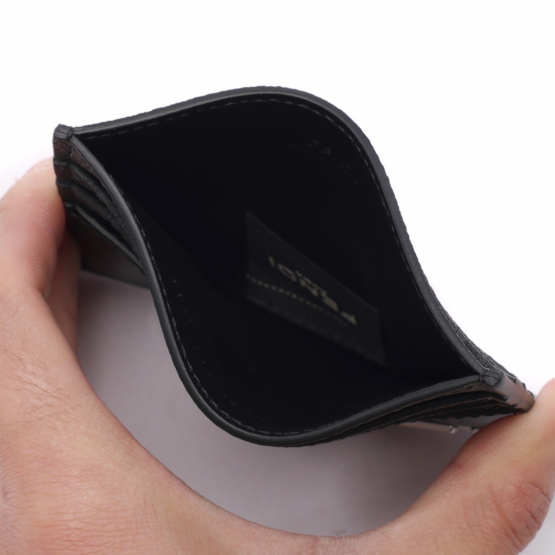 [25% 쿠폰] 펜디 FF 스퀘어 카드 홀더 블랙([25% 쿠폰] Fendi FF Squared Card Holder Black) - 6