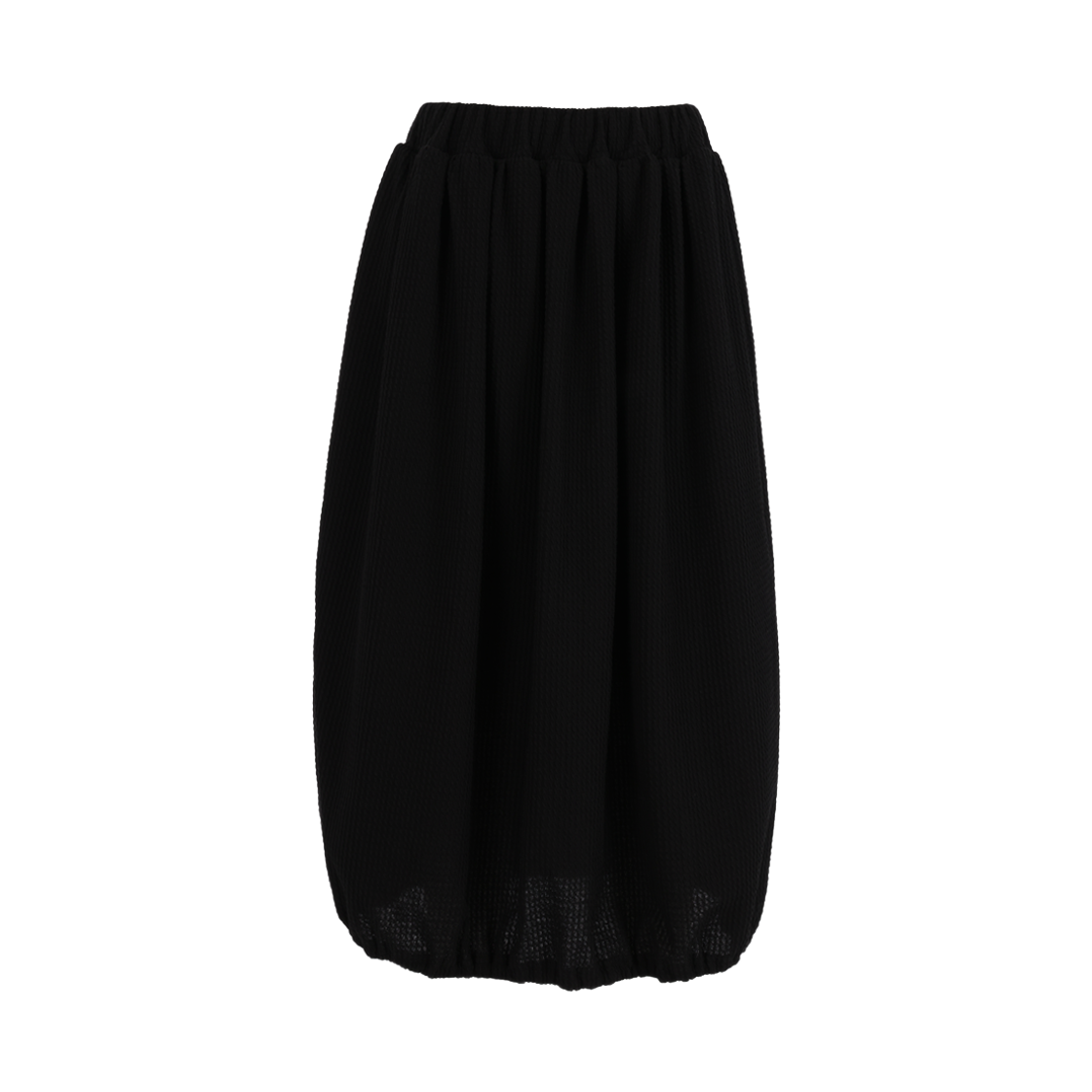 사유 시어서커 벌룬 롱 스커트 블랙(sayuu Seersucker Balloon Long Skirt Black)