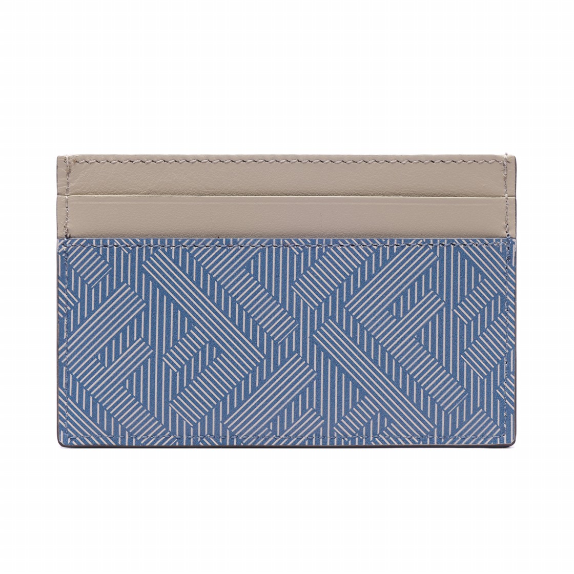 [25% 쿠폰] 펜디 쉐도우 레더 카드 홀더 세룰리언 블루([25% 쿠폰] Fendi Shadow Leather Card Holder Cerulean Blue) - 4