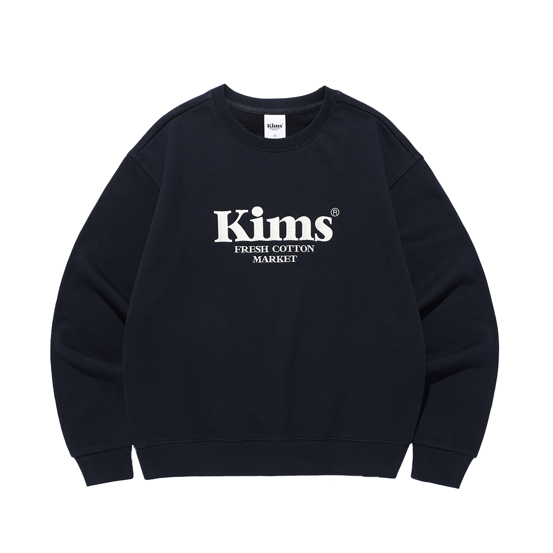 KIB6SFM440ANV Kims Fresh Cotton Market Kims Bam Logo Sweatshirt Navy
