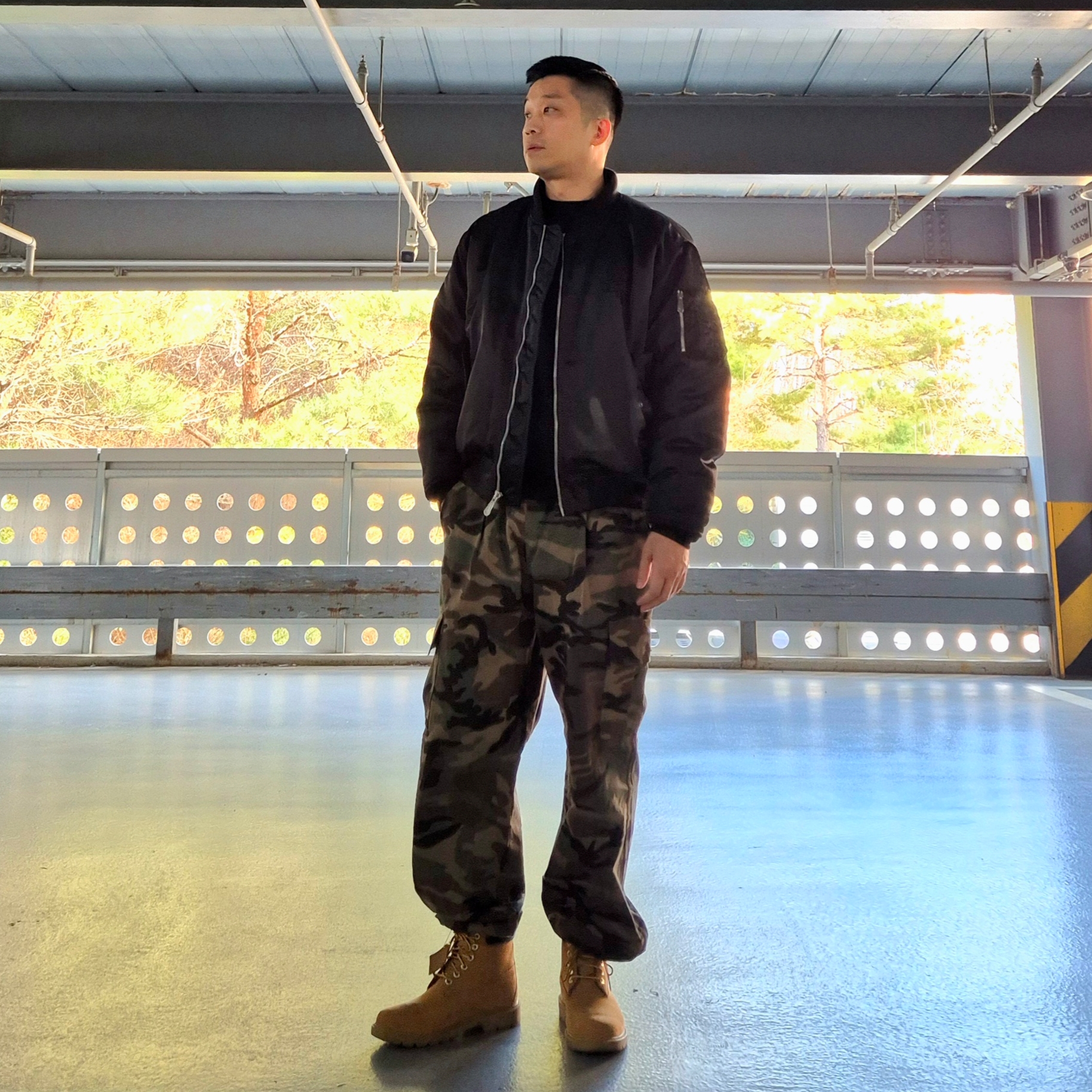 Timberland Premium 6 inch Waterproof Boot Wheat Nubuck - Wide, Nike NSW Air Bomber Jacket Black - Asia 착용 스타일 - 2