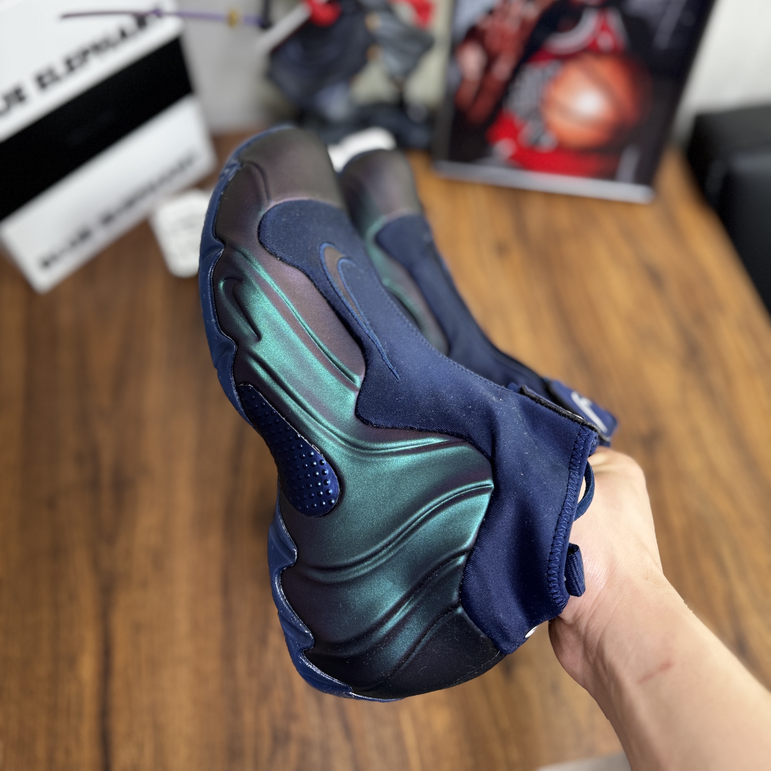 Nike Air Flightposite Midnight Navy 착용 스타일