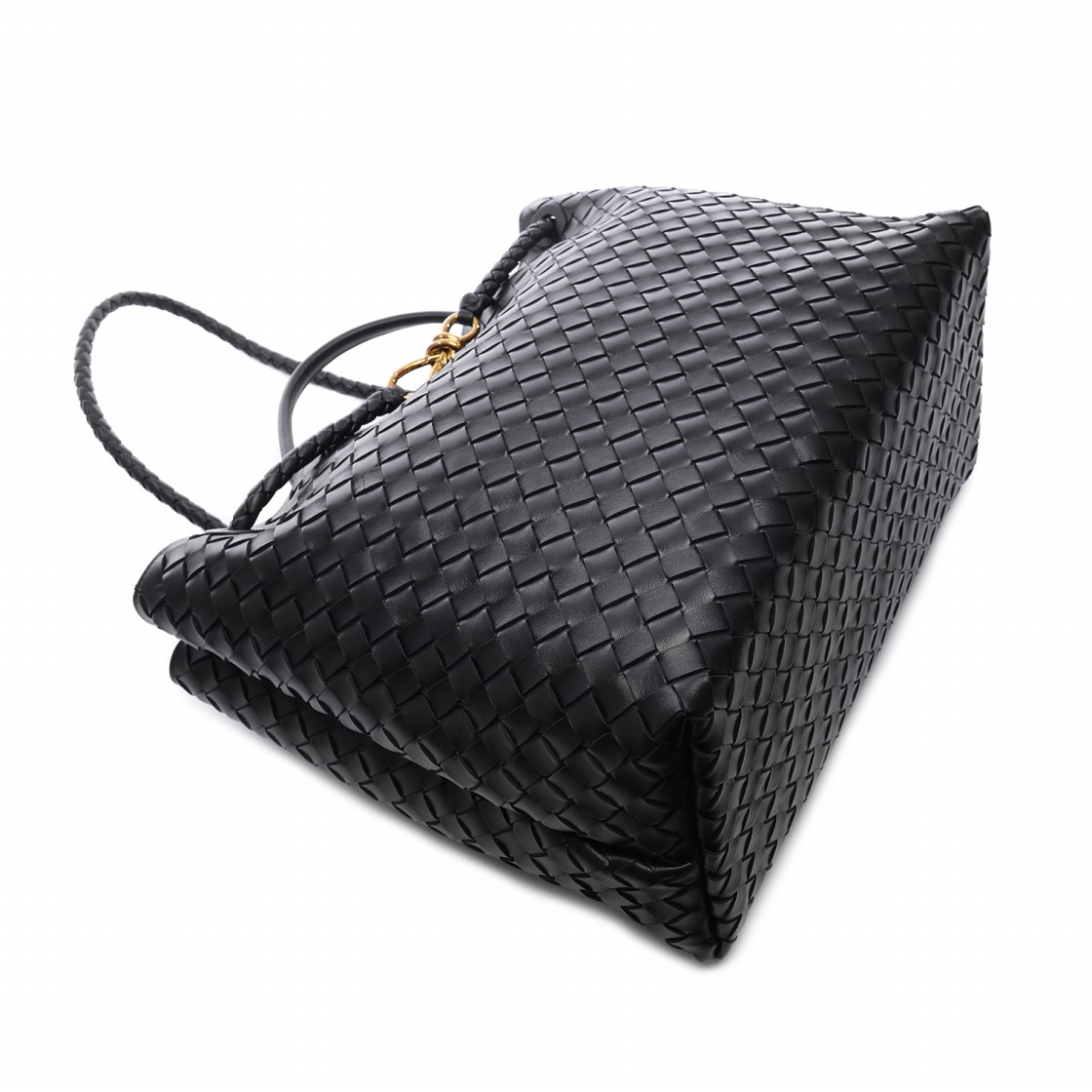 [15% 쿠폰] 보테가 베네타 라지 안디아모 블랙([15% 쿠폰] Bottega Veneta Large Andiamo Black) - 5